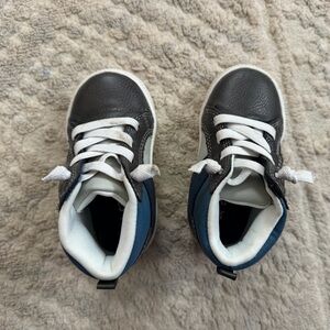 Kids Black and Blue Sneakers